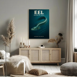 Eel Beneath the Waves Poster PosterGoat