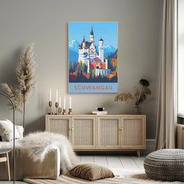 Neuschwanstein Castle Enchantment Travel Poster