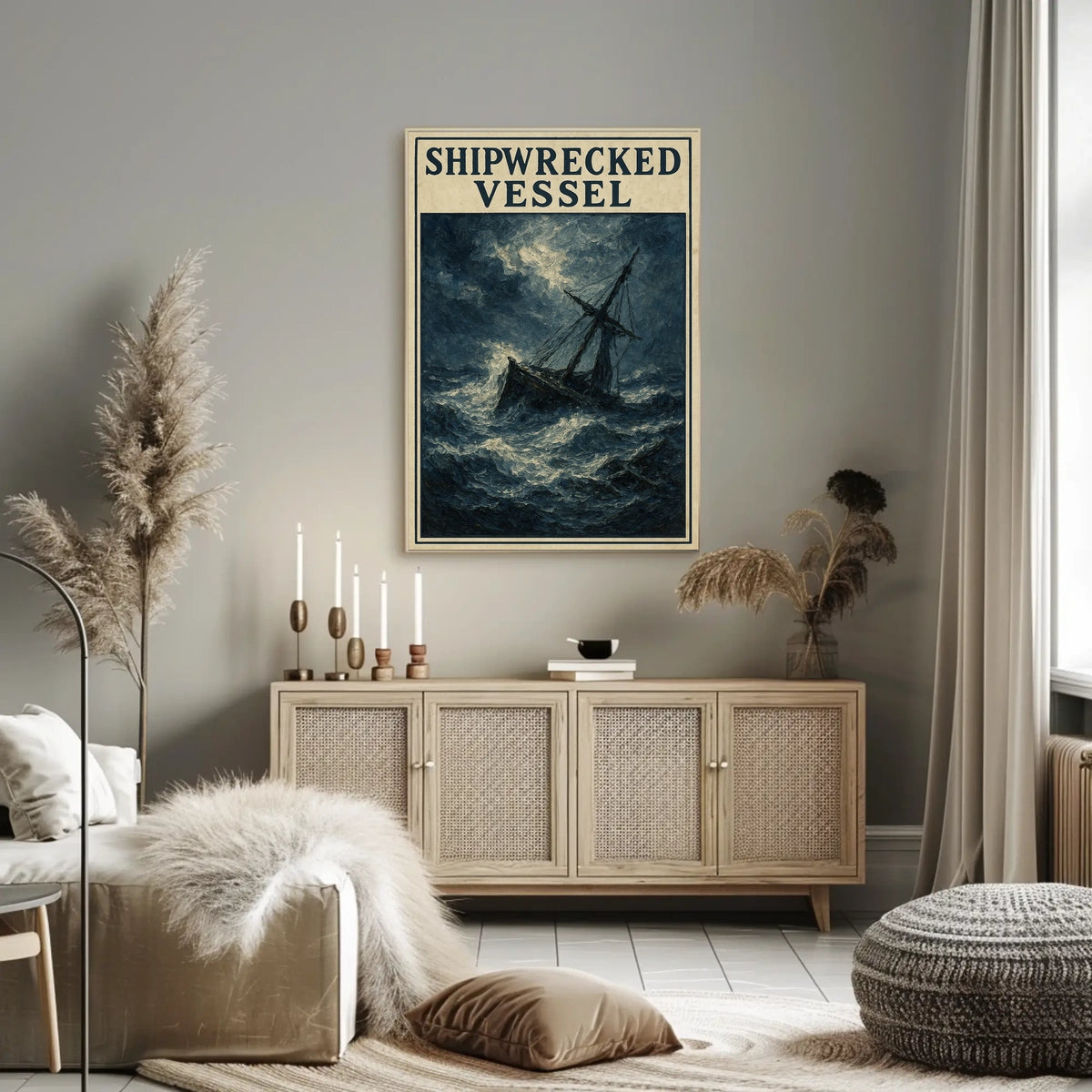 Shipwrecked Vessel Poster