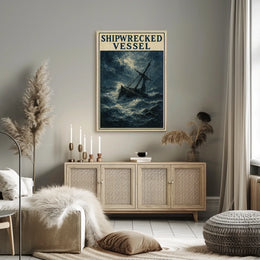 Shipwrecked Vessel Poster