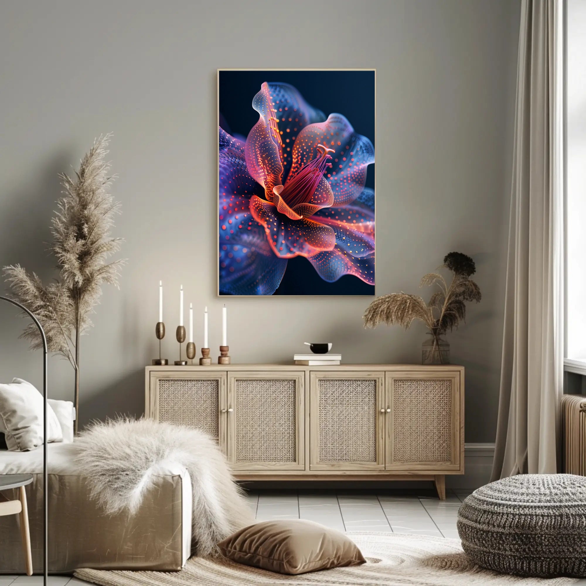 Neon Bloom Poster PosterGoat