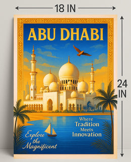 Discover Abu Dhabi Poster PosterGoat