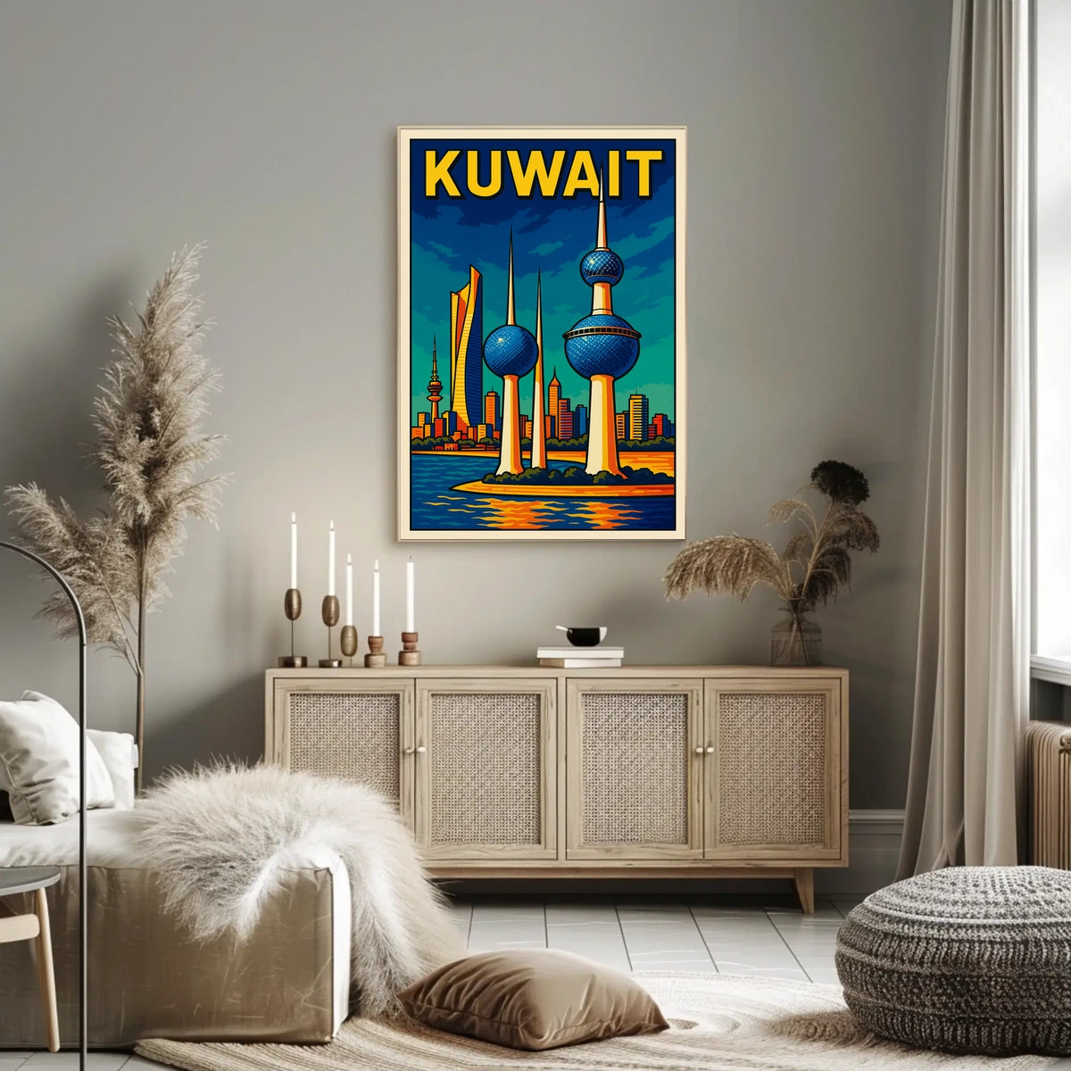 Kuwait Cityscape Poster