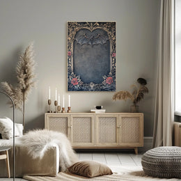 Gothic Bat Nightscape Artistic Abstract or Pop Culture Poster