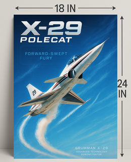 X-29 Polecat Poster PosterGoat