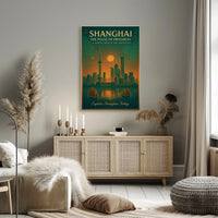 Shanghai The Pulse of Progress Poster