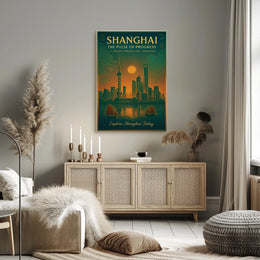 Shanghai The Pulse of Progress Poster