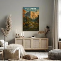 Yosemite National Park Vintage Poster Print