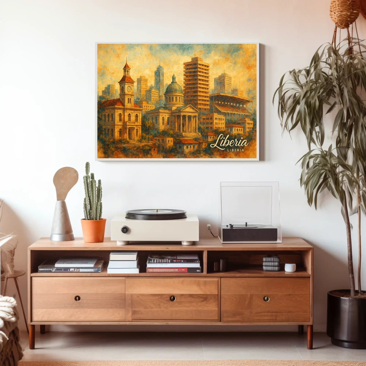 Liberia Cityscape Poster