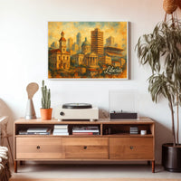 Liberia Cityscape Poster