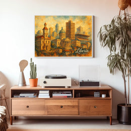 Liberia Cityscape Poster
