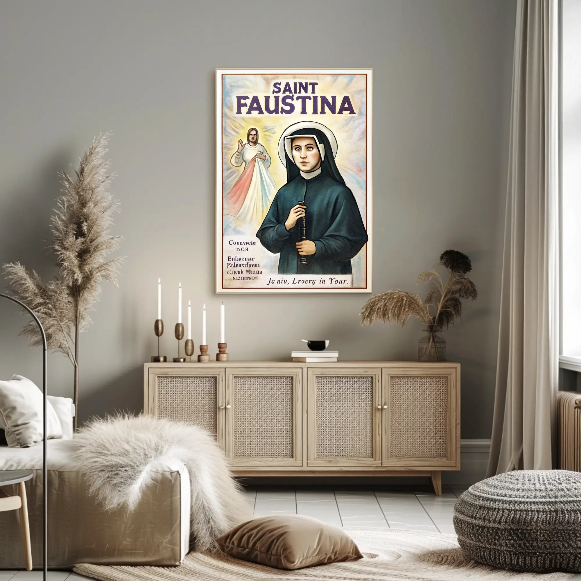 Saint Faustina Poster PosterGoat
