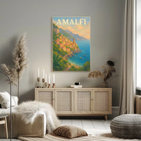 Amalfi Coast Serenity Poster Wall Art 18x24 Museum Quality