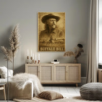 Buffalo Bill Wild West Heritage Historical Poster