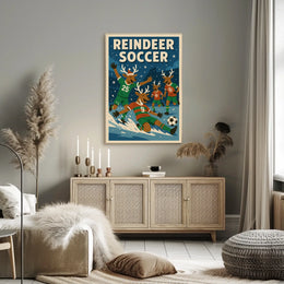 Reindeer Soccer Extravaganza Poster
