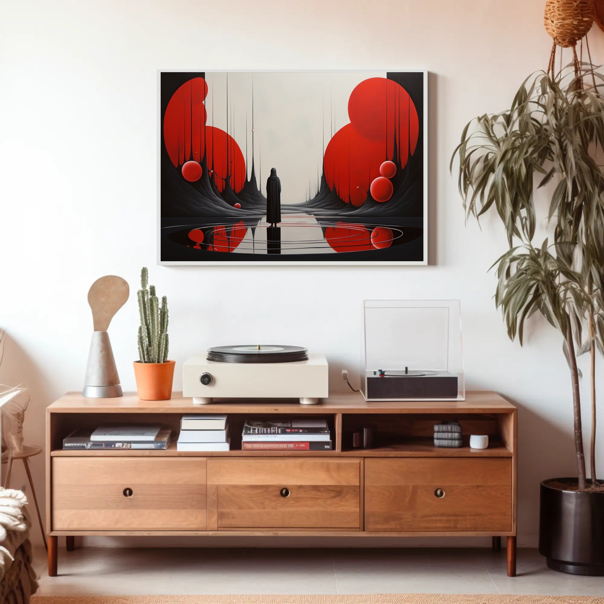 Enigma and Solitude Abstract Artistic Poster