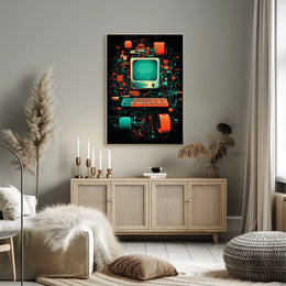Retro Tech Fusion Poster