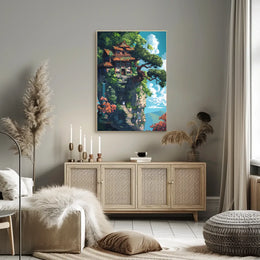 Enigmatic Visual Storytelling Art Poster