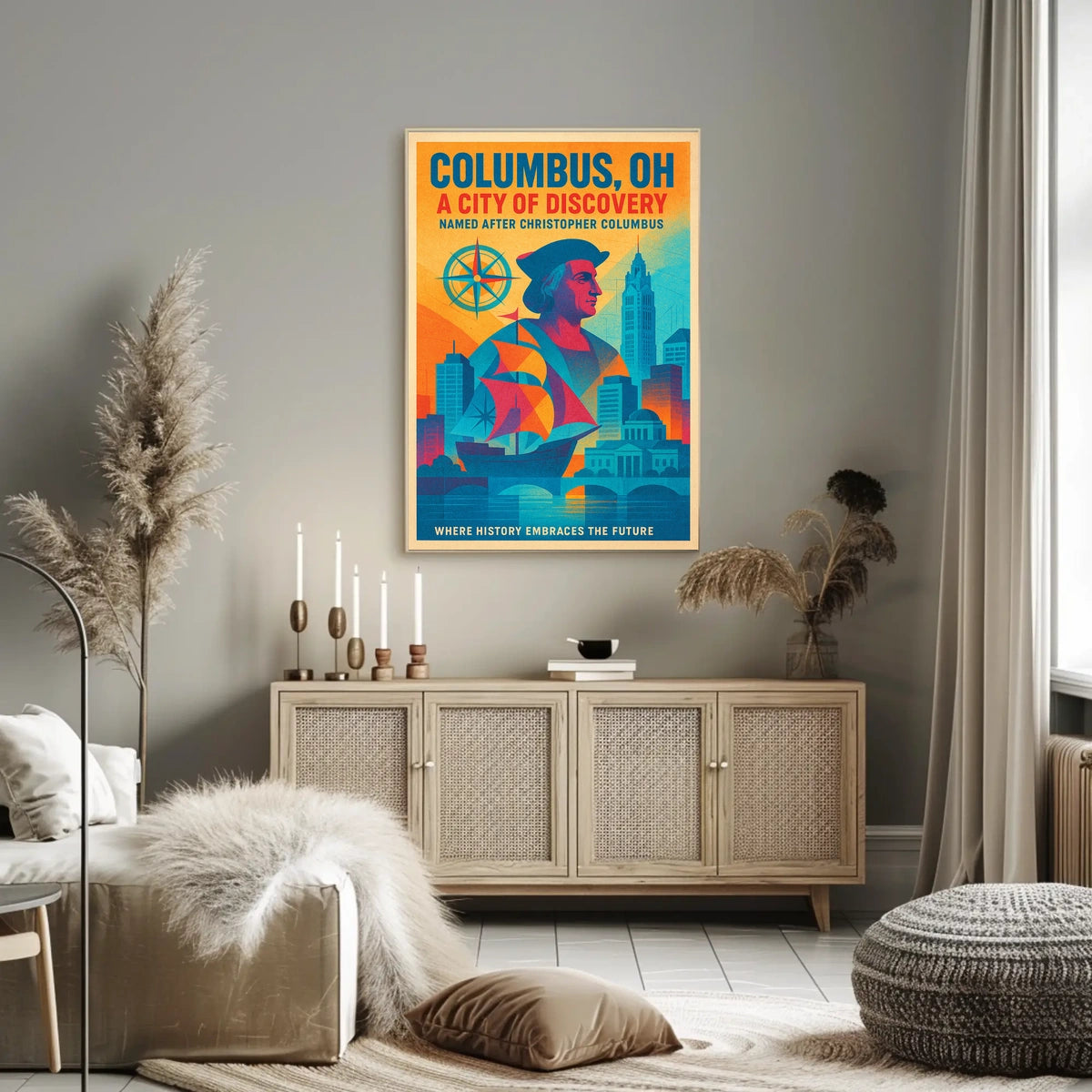 Columbus, OH A City of Discovery Poster