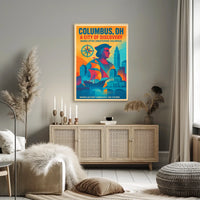 Columbus, OH A City of Discovery Poster