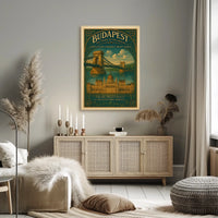 Budapest The Pearl Of The Danube Poster