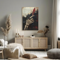 Gothic Fantasy Vibe Skeleton Hand Artistic Poster