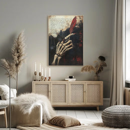 Gothic Fantasy Vibe Skeleton Hand Artistic Poster