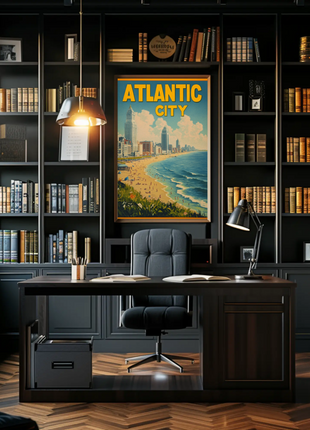 Atlantic City Beach Skyline