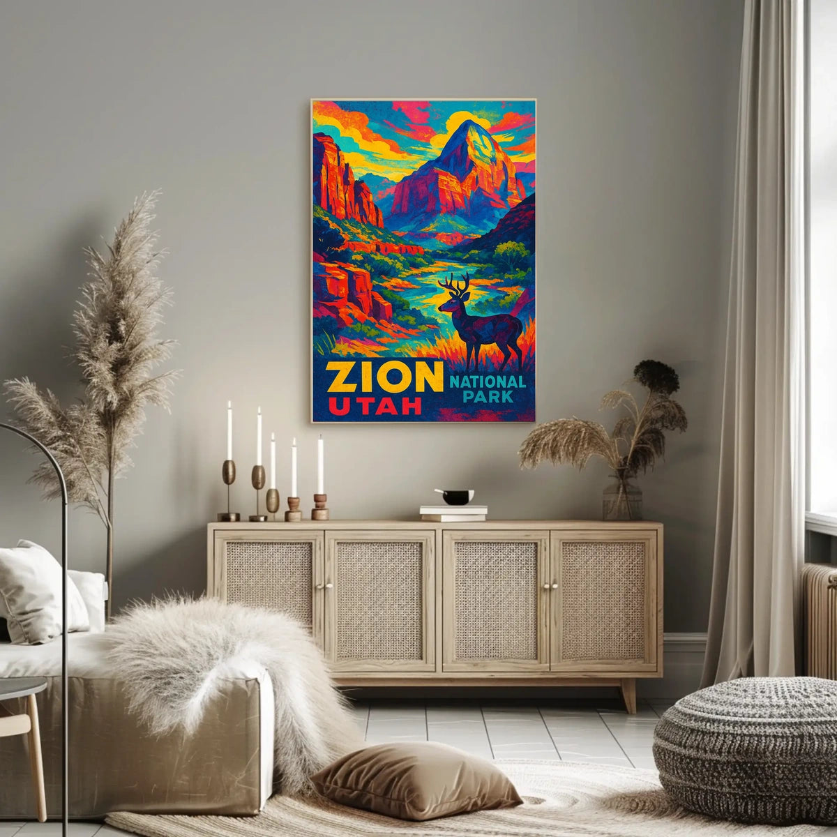 Zion National Park Utah Poster