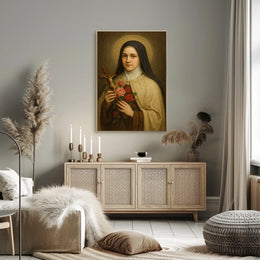 Portrait Of A Saintly Figure Poster