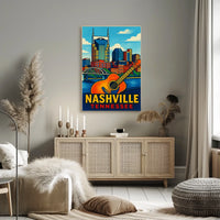 Nashville Pop Art Poster