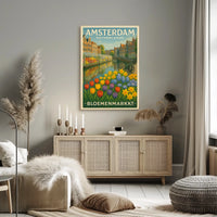 Amsterdam Bloemenmarkt Poster