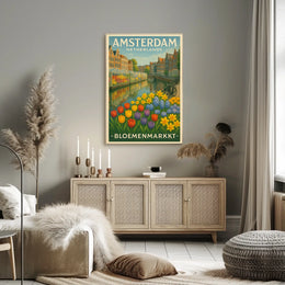 Amsterdam Bloemenmarkt Poster