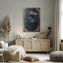 Mystical Raven Portrait Poster