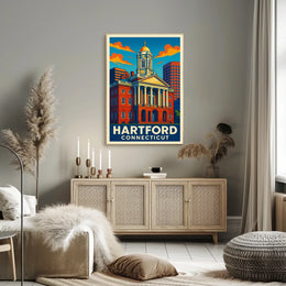 Hartford, Connecticut Architectural Heritage Poster