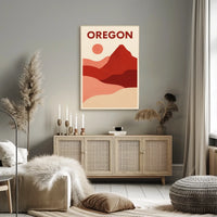 Oregon Landscape Art Poster