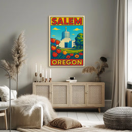Salem, Oregon A Scenic View Poster