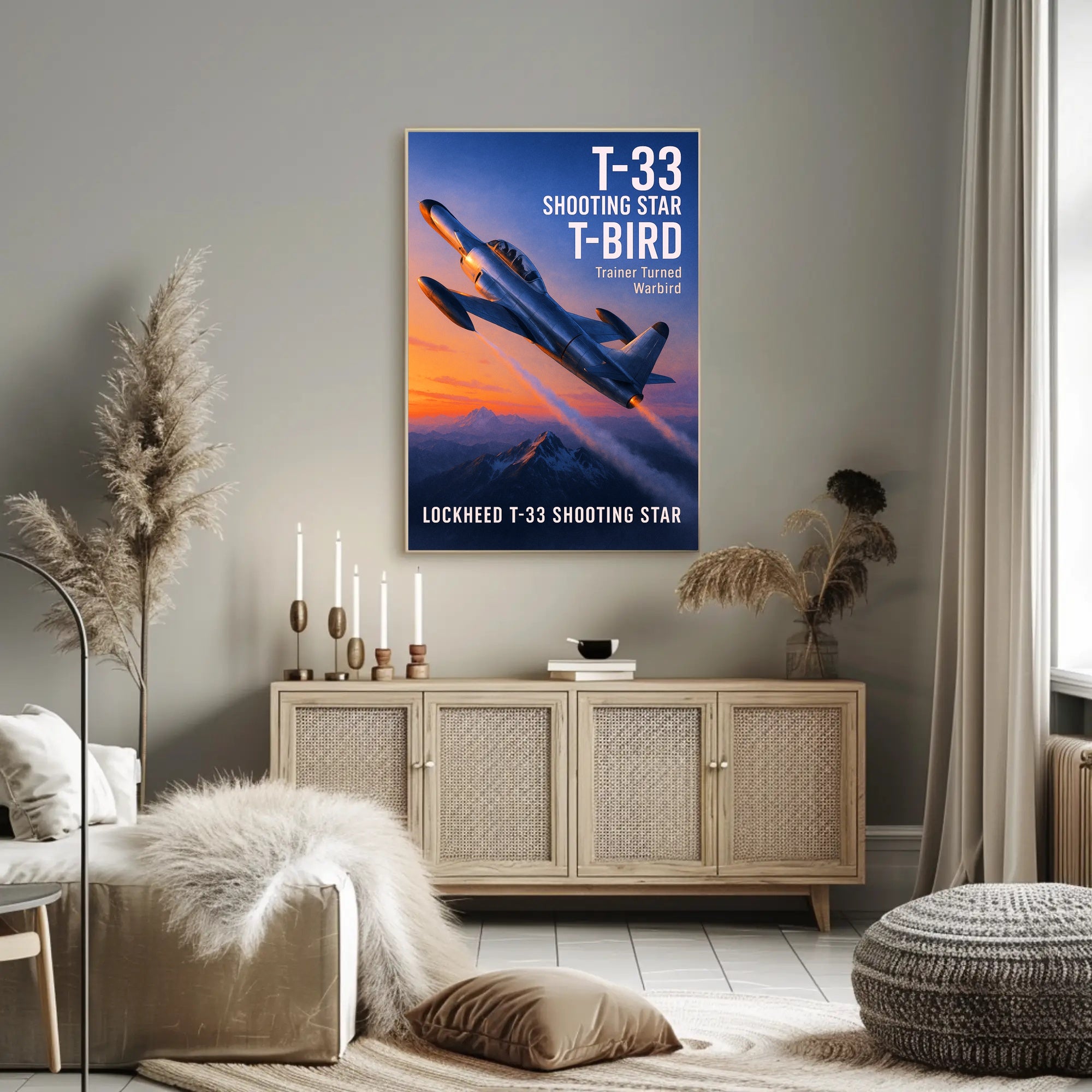 Lockheed T-33 Shooting Star Poster PosterGoat