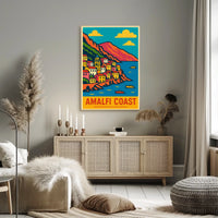 Amalfi Coast Travel Poster