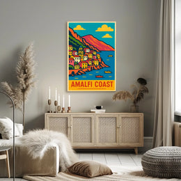 Amalfi Coast Travel Poster