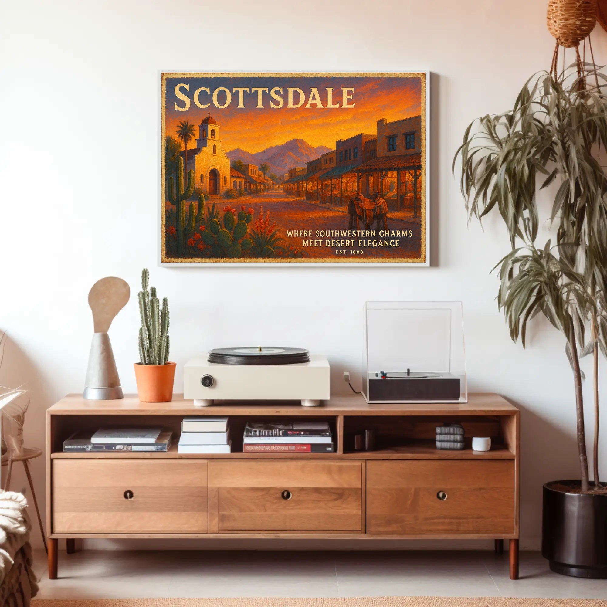 Scottsdale Desert Charm Poster Wall Art