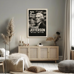 Thomas Jefferson 3rd President of the United States Digital Montaje Poster