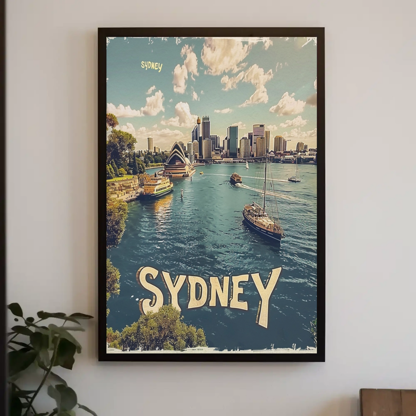 Sydney Australia Harbor Bridge Opera House Travel Poster Travel Poster