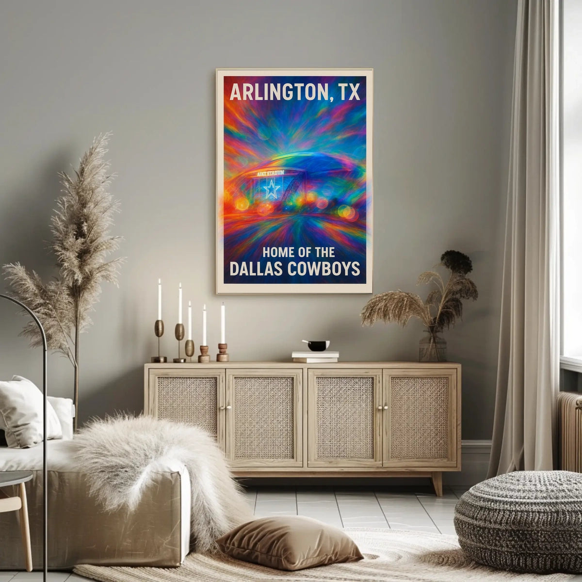 Arlington, TX Home of the Dallas Cowboys Poster