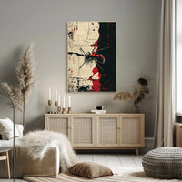 Ant On Abstract Canvas Abstract Poster