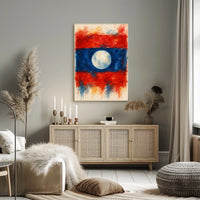 Abstract Watercolor Flag Abstract Poster