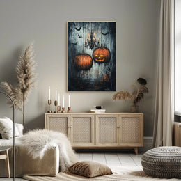 Halloween Night Jack-o'-Lantern Glow Artistic Poster