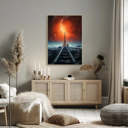 Journey To The Cosmic Tower Poster PosterGoat