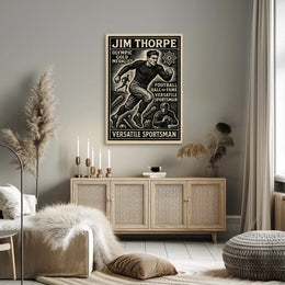Celebrating Jim Thorpe Legendary Athlete Poster