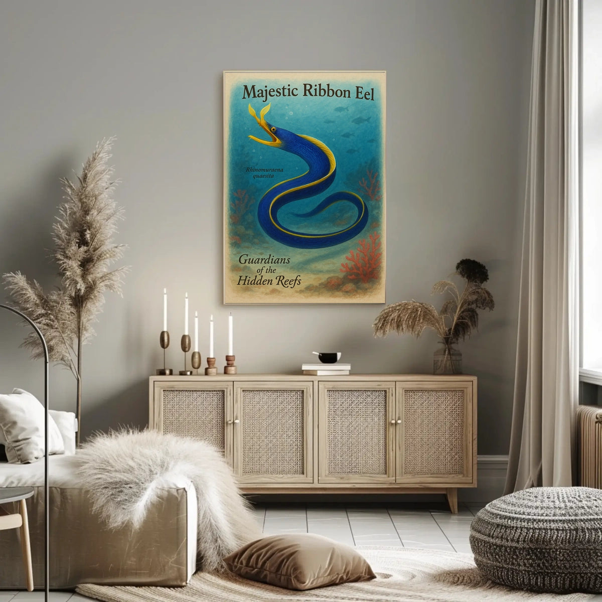 Majestic Ribbon Eel Poster